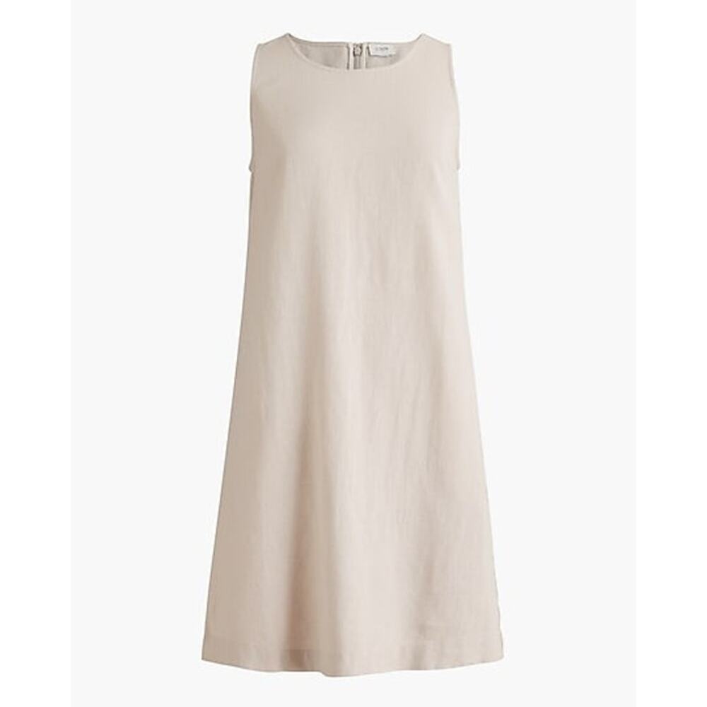 J. Crew Factory Sleeveless Mini Dress in Light Beige